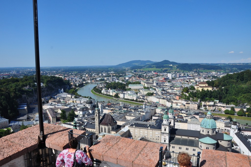 We took the funicular up to Salzburg Castle, or Hohensalzburg, and really enjoyed wandering around - although the interior wasn't much to speak of, the views were magnificent.